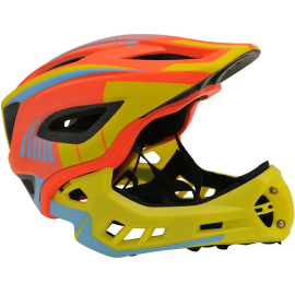 Kiddimoto Ikon Full Face Helmet Orange/Yellow