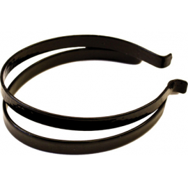 PVC Covered Trouser Bands in Black