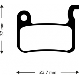 Organic disc brake pads for Shimano M965 XTR  M966 callipers