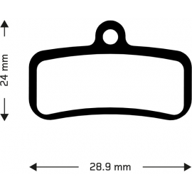 Organic disc brake pads for Shimano SaintZeeXTM8120XTRM9120TRP Quadiem