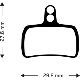 Sintered disc brake pads for Hope Mono Mini