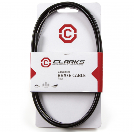 CLARKS UNIVERSAL GALVANISED REAR BRAKE CABLE W2P BLACK OUTER CASING