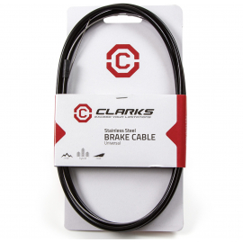 CLARKS UNIVERSAL SS BRAKE CABLE W2P BLACK OUTER CASING