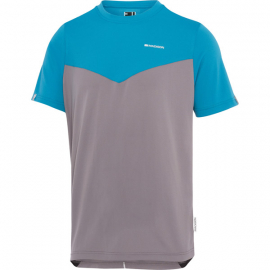 Stellar men's short sleeve jersey, carribean blue / cloud grey medium