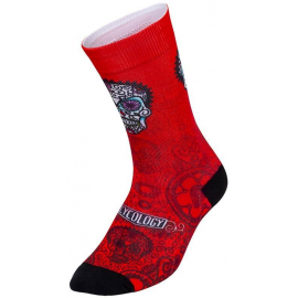 Cycology Day Of The Living Red Cycling Socks One Size