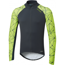 ALTURA ICON LONG SLEEVE MEN'S WINDPROOF JERSEY 2021: NAVY/LIME S