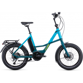 CUBE COMPACT SPORT HYBRID 500 BLUE/LIME 2022