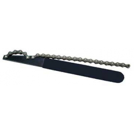 Chain Whip with Black Rubber Handle