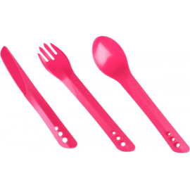 Ellipse Knife, Fork & Spoon Set - Pink
