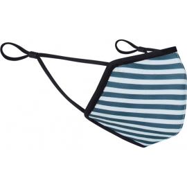 3D reusable face covering, printed stripe navy / grey