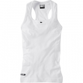 Isoler mesh women's sleeveless baselayer, white size 8 - 10