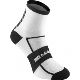 Sportive men's mid sock twin pack, white / black small