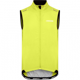 Sportive men's windproof gilet, lime punch small