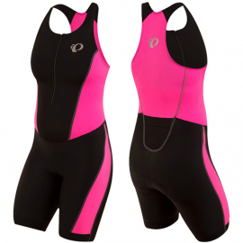 Women's SELECT Pursuit Tri Suit, Black/Screaming Pink, Size L