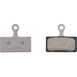 G03S disc brake pads and spring, steel backed, resin