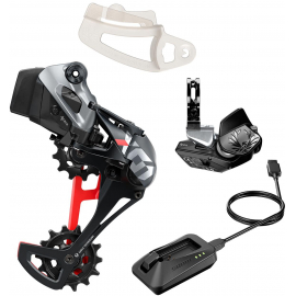 SRAM X01 EAGLE AXS UPGRADE KIT REAR DER WBATTERY AND BATTERY PROTECTOR ROCKER PADDLE CONTROLLER WCLAMP CHARGERCORD CHAIN GAP TOOL